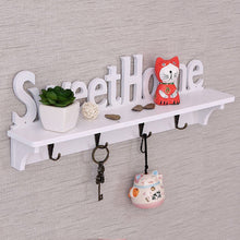 Load image into Gallery viewer, DIY Wall Hangers Wood-plastic Assembly Wall Hook Door Mounted Rack Coat Hat Clothes Key Hanger Home Storage Holder
