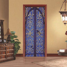 Load image into Gallery viewer, Custom Size Wood Door Stickers For Living Room Bedroom Landscape PVC Self Adhesive Wallpaper Waterproof Renovation Mural Decals