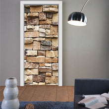 Load image into Gallery viewer, Custom Size Wood Door Stickers For Living Room Bedroom Landscape PVC Self Adhesive Wallpaper Waterproof Renovation Mural Decals