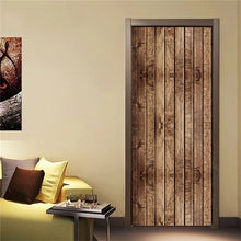 Load image into Gallery viewer, Custom Size Wood Door Stickers For Living Room Bedroom Landscape PVC Self Adhesive Wallpaper Waterproof Renovation Mural Decals