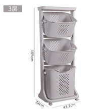 Load image into Gallery viewer, Dirty clothes basket household dirty clothes storage basket bathroom cart rack laundry basket storage bucket basket LM7171152